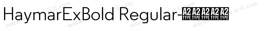 HaymarExBold Regular字体转换